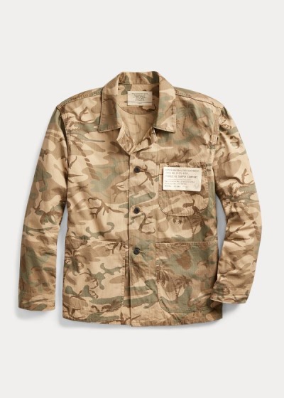 Chaquetas Ralph Lauren Hombre Camuflados - Ripstop Field - FDVUO2498